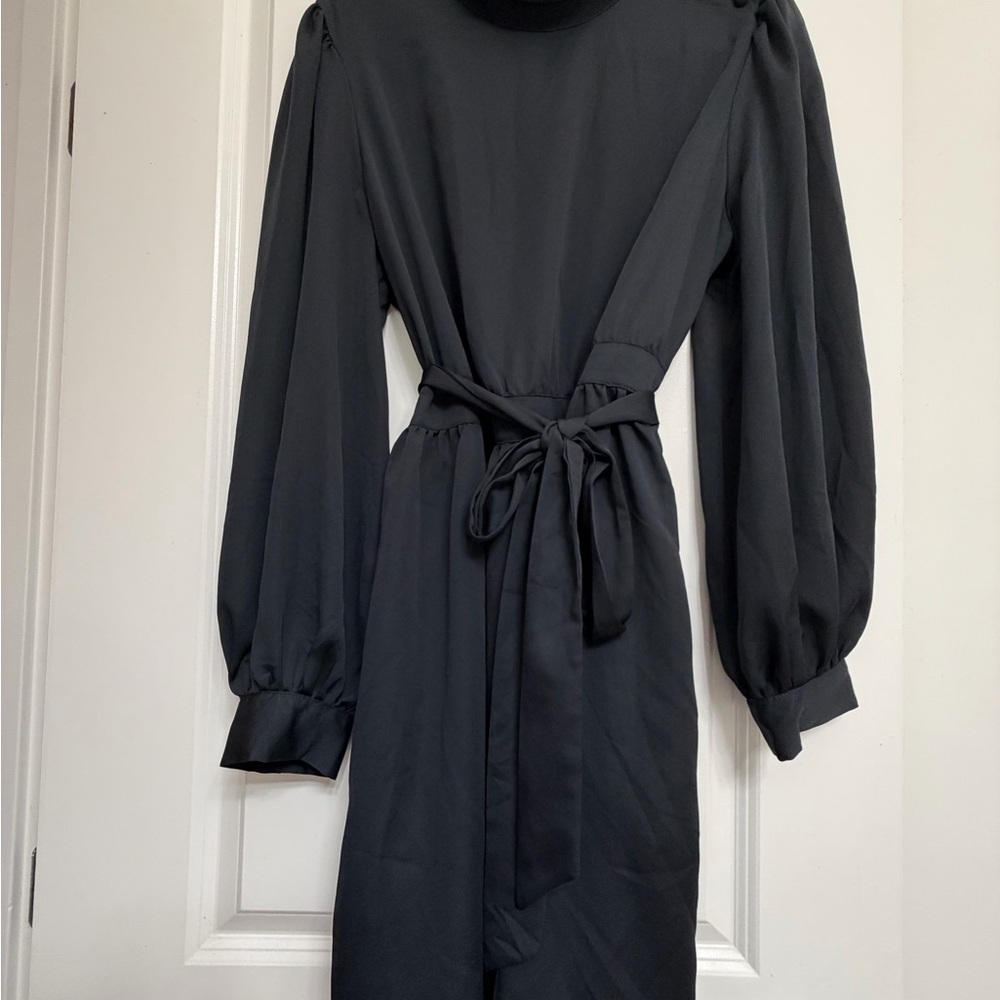 Who What Wear Charcoal Long Sleeve Dress